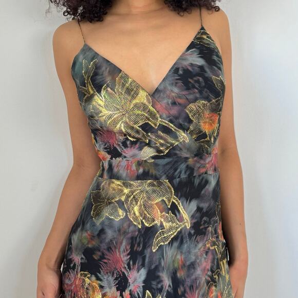 Vintage Nicole Miller 100% Silk Maxi Dress (S) - Picture 6 of 10